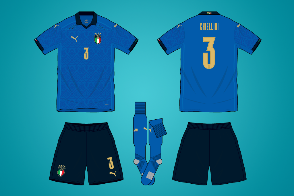 Italy Euro 2020 home shirt by Puma