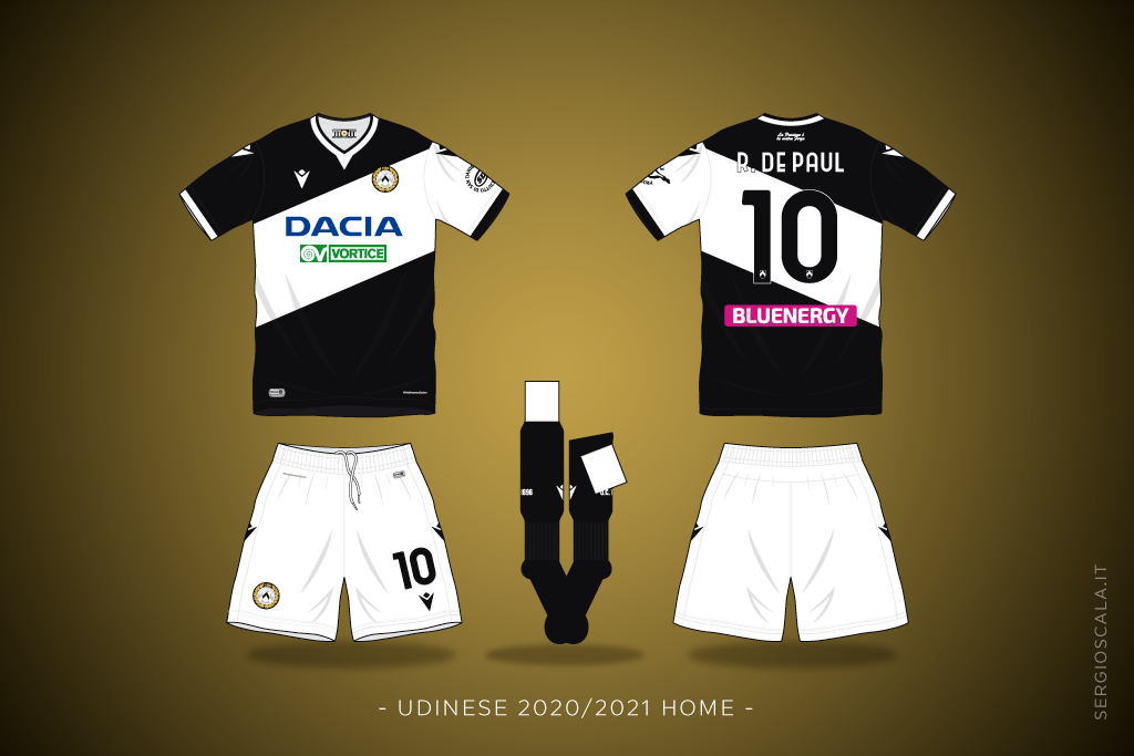 Udinese home shirt 2020 2021 by Macron