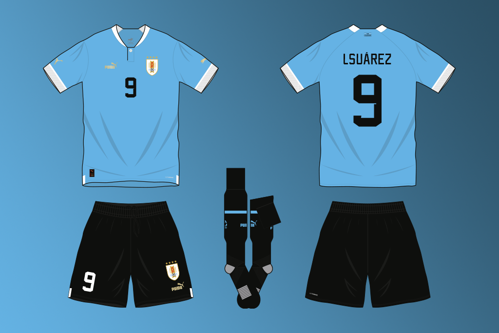 Uruguay hom shirt 2022 by Puma
