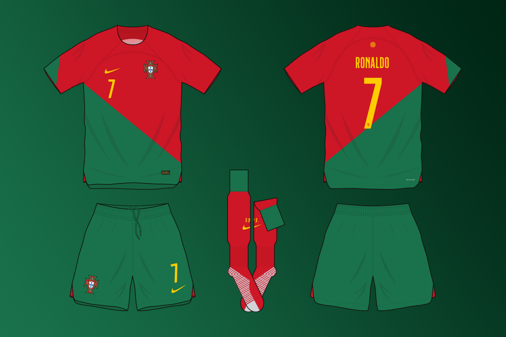 Portugal home shirt World Cup 2022