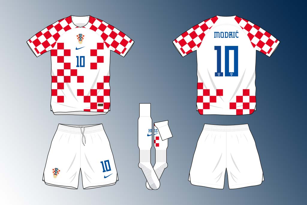Croatia home shirt World Cup 2022