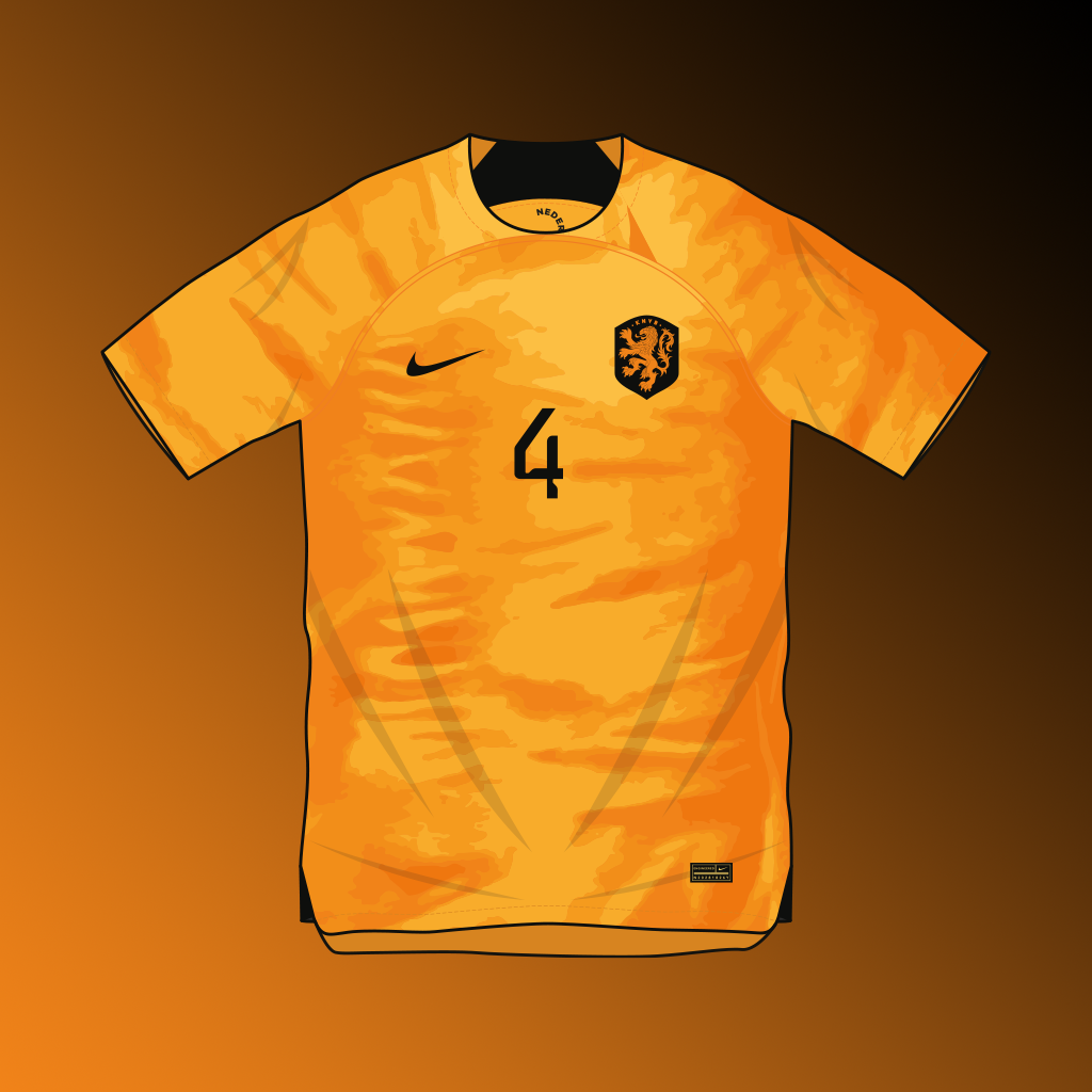 Netherlands home shirt World Cup 2022