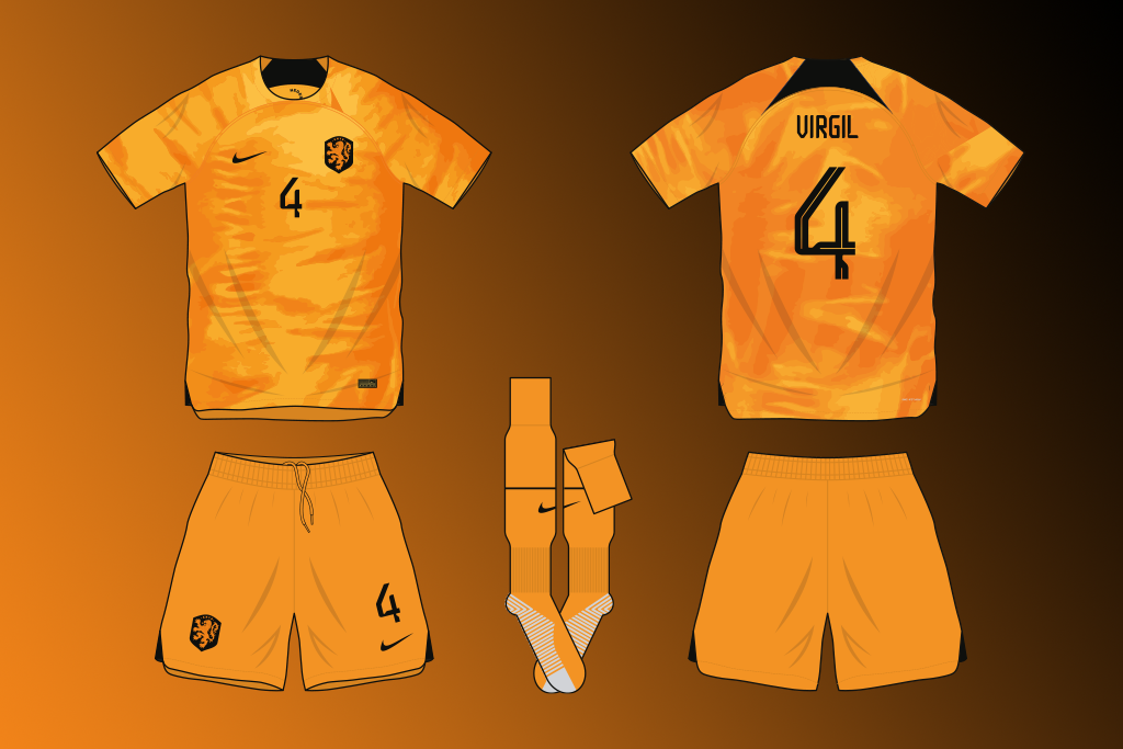 Netherlands home shirt World Cup 2022