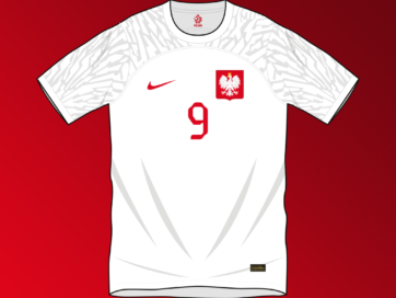 Poland home shirt World Cup 2022