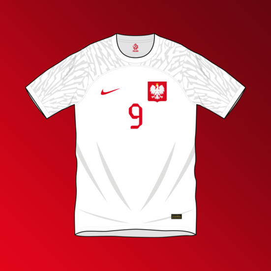 Poland home shirt World Cup 2022