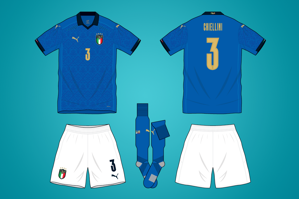 Italy Euro 2020 home shirt by Puma