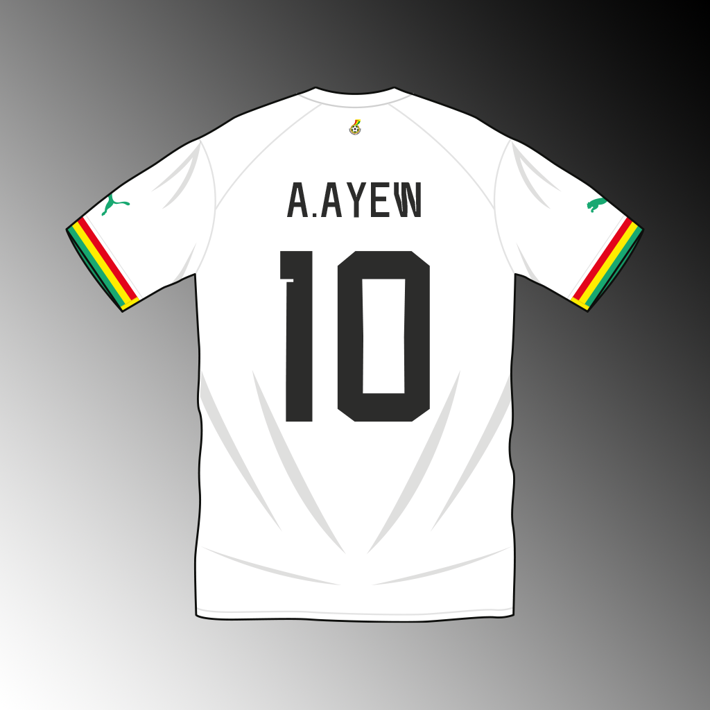 Ghana home shirt World Cup 2022