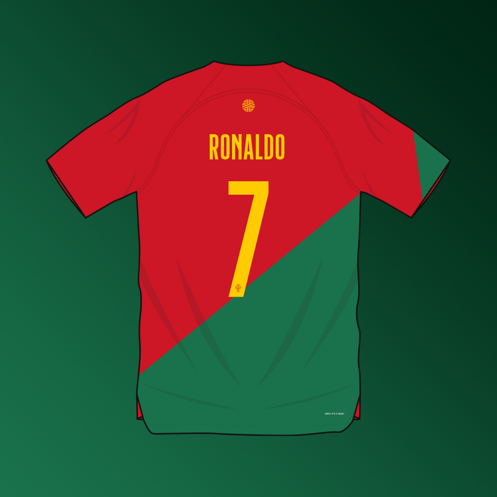 Portugal home shirt World Cup 2022