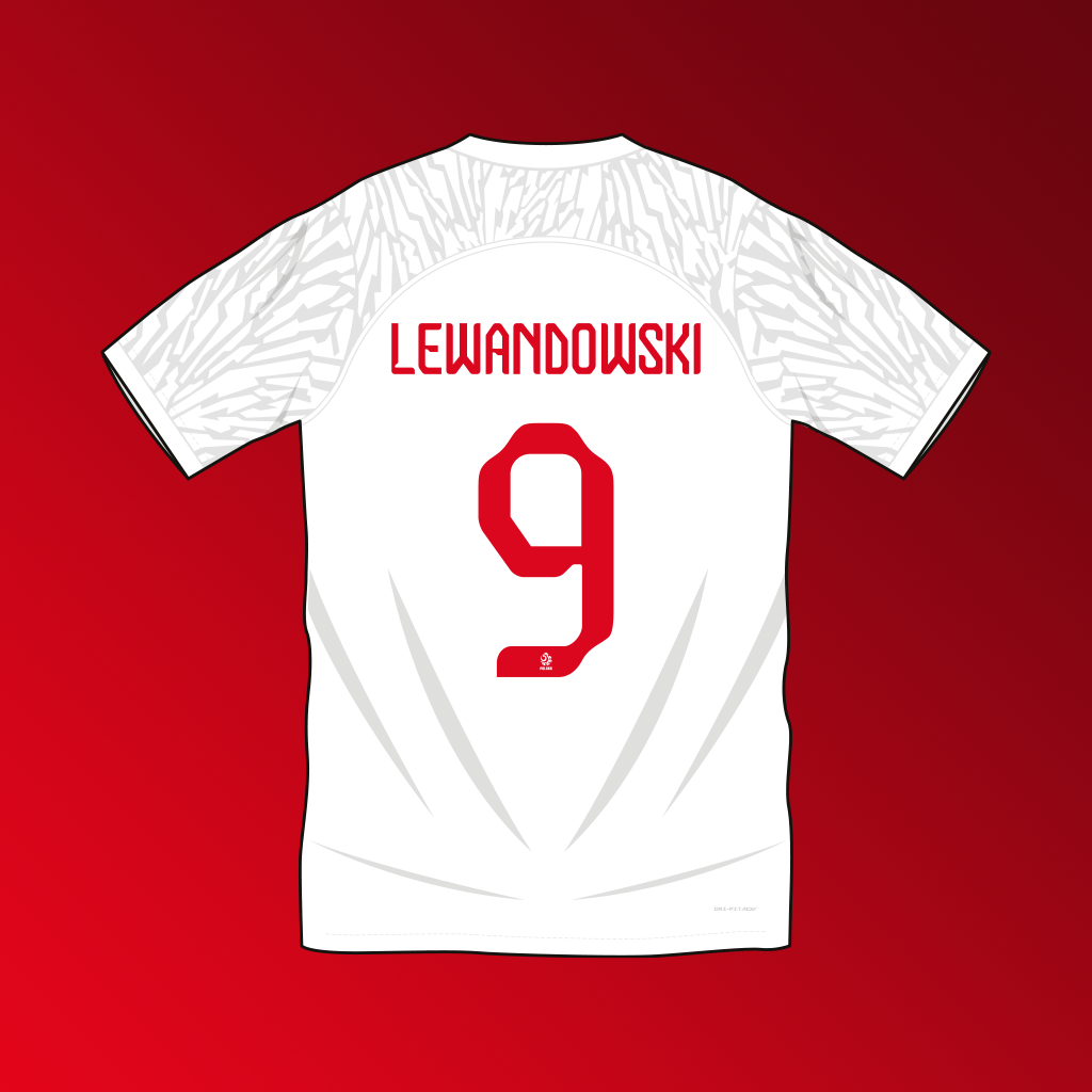 Poland home shirt World Cup 2022